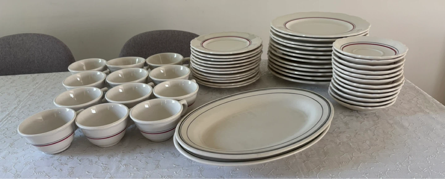 Porcelain Dinnerware Set 12 People Serve perfect condition - photo 5