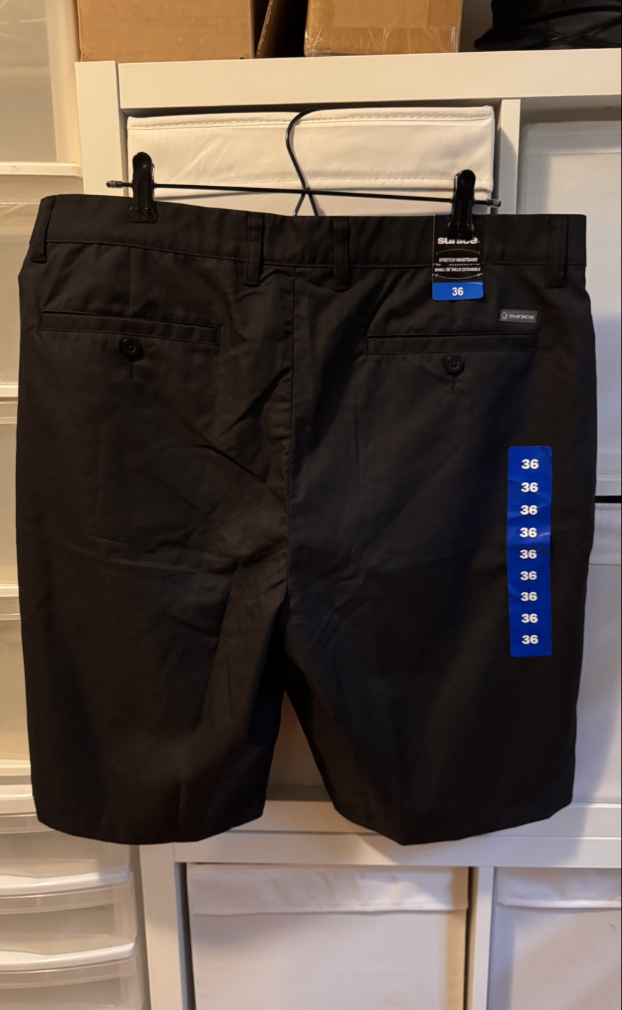 Sunice Men's Shorts Size 36 Black