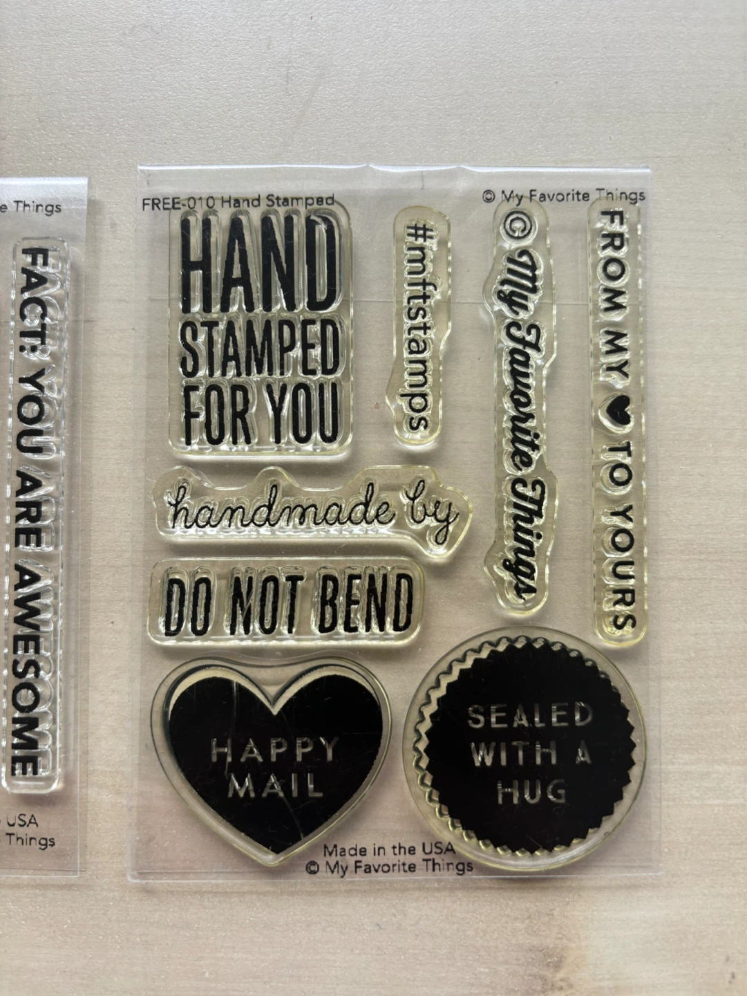 My Favorite Things cling stamp set (brand new) - photo 3
