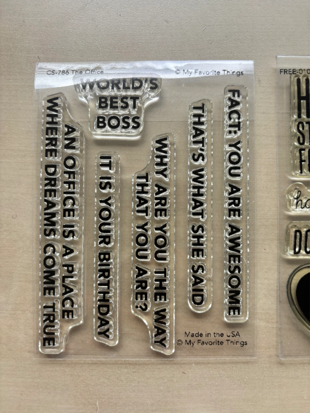My Favorite Things cling stamp set (brand new) - photo 2