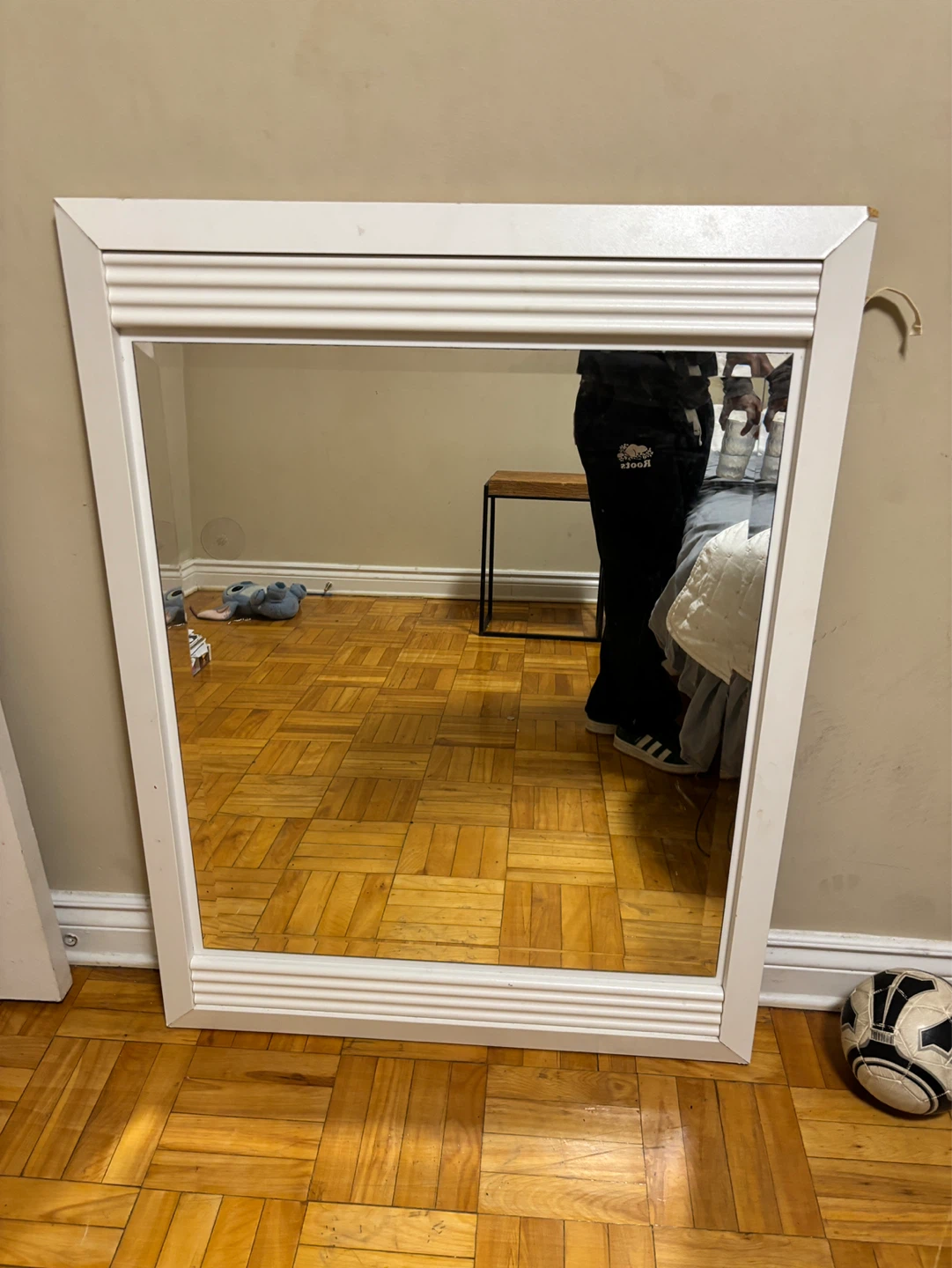 White Framed Mirror