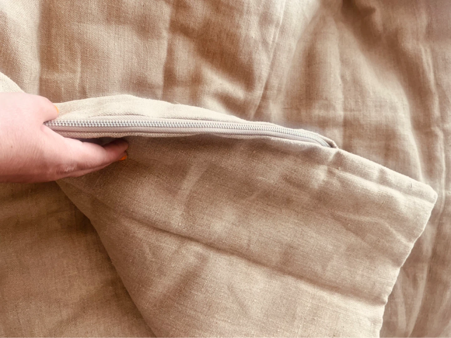 Hemp Linen Sleeping Bag with Organic Hemp filler - Double - photo 2
