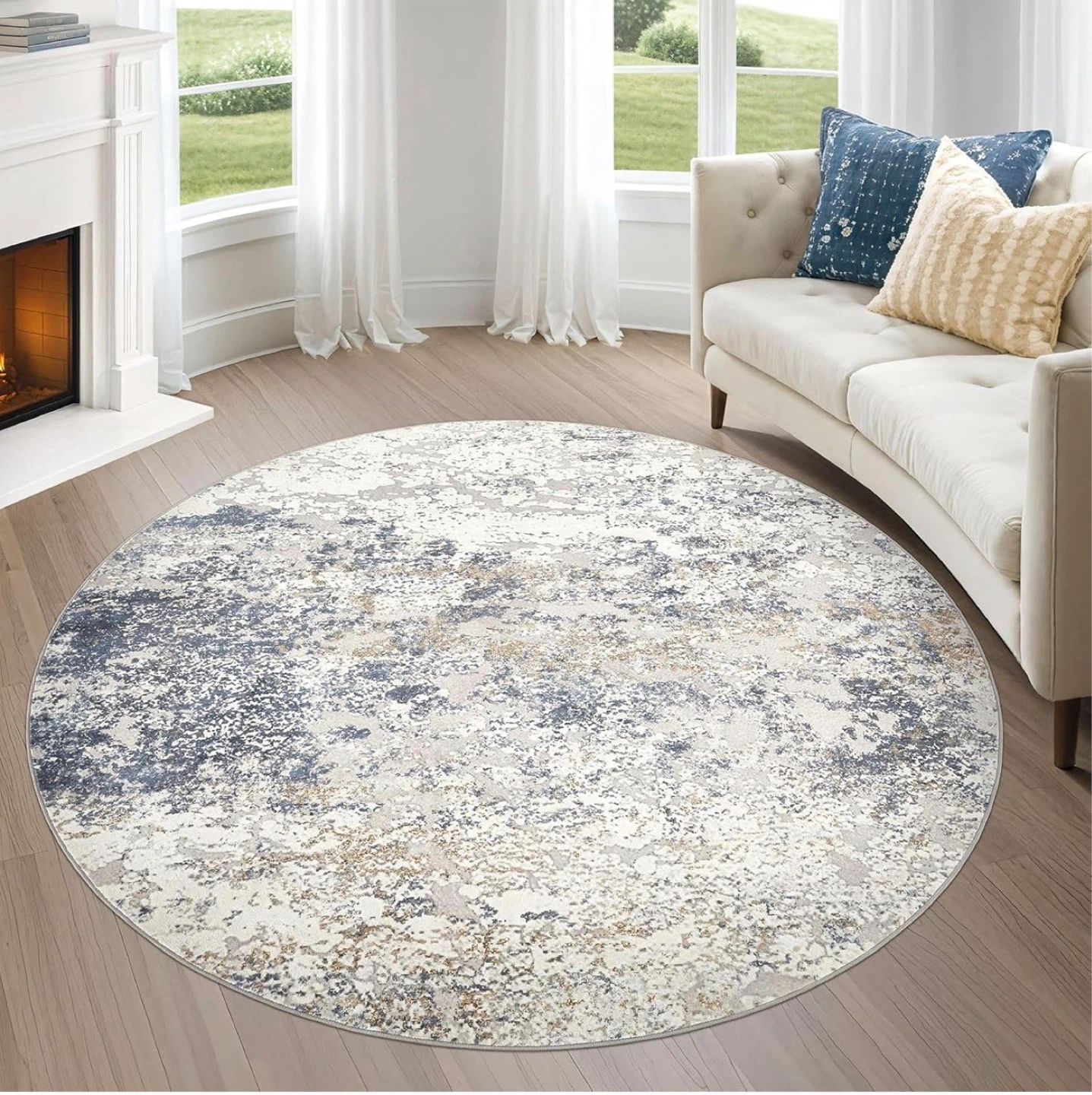 Round Area Rug - 6' Diameter