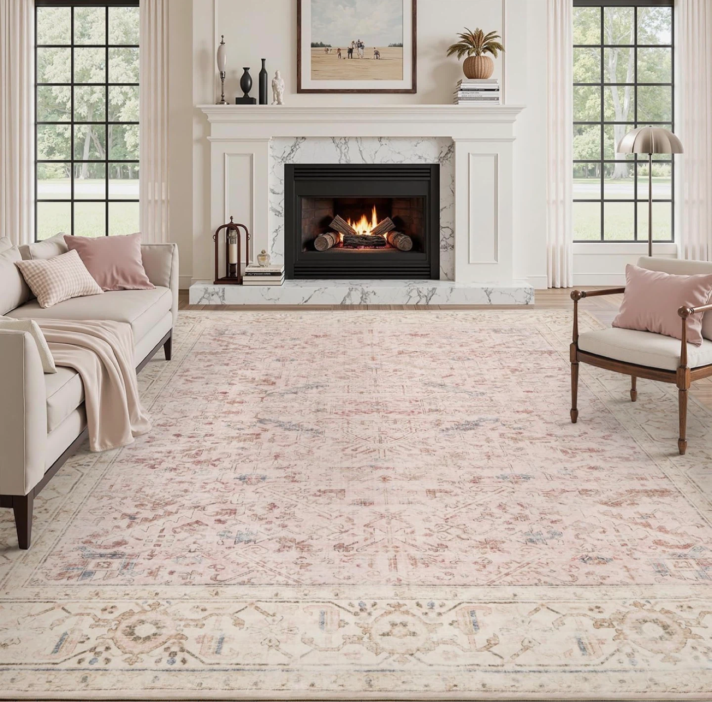 Persian Style Area Rug - Low Maintenance