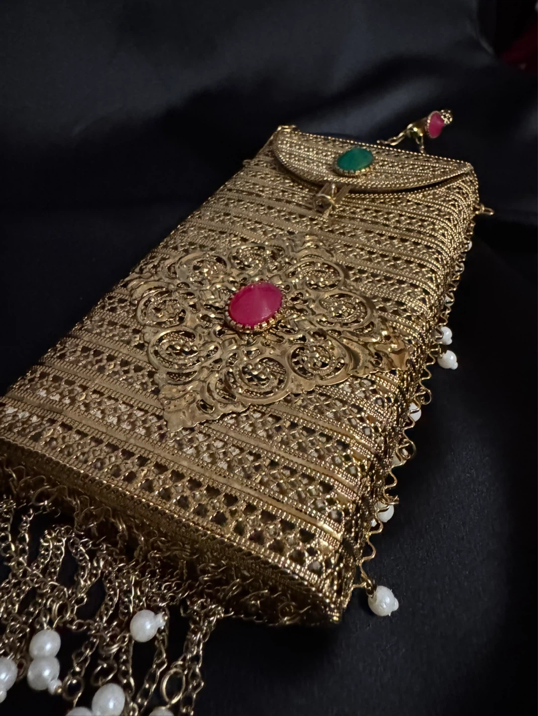 Phone Brass Metal Clutch - photo 3