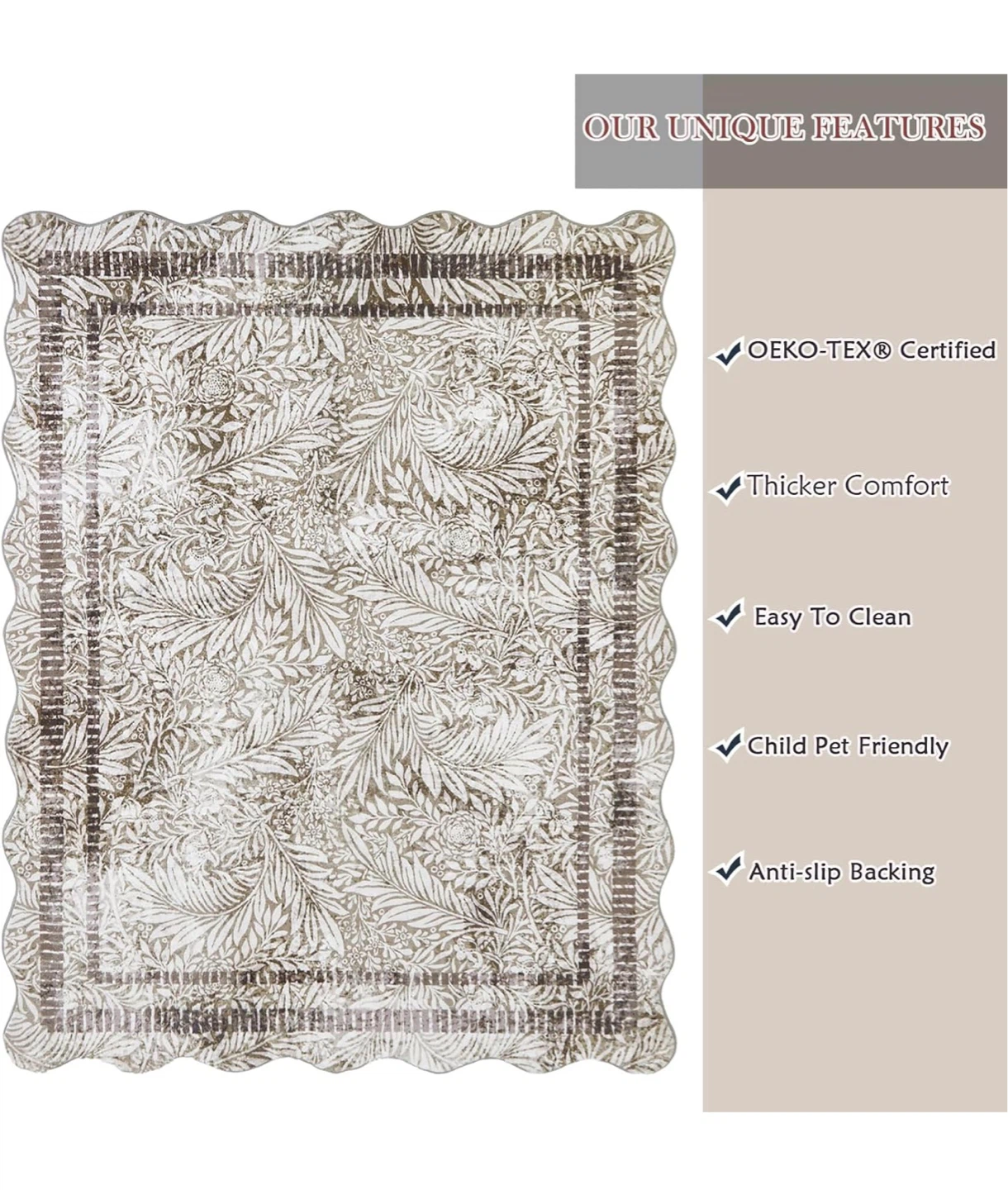 Botanical Floral Area Rug - photo 3