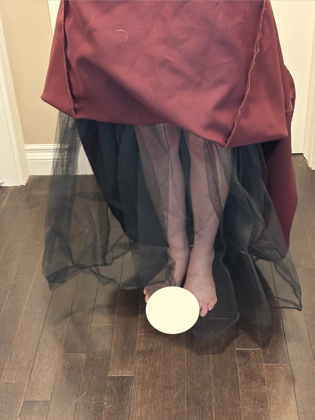 Maroon Formal Gown with Embroidered Bodice - photo 5