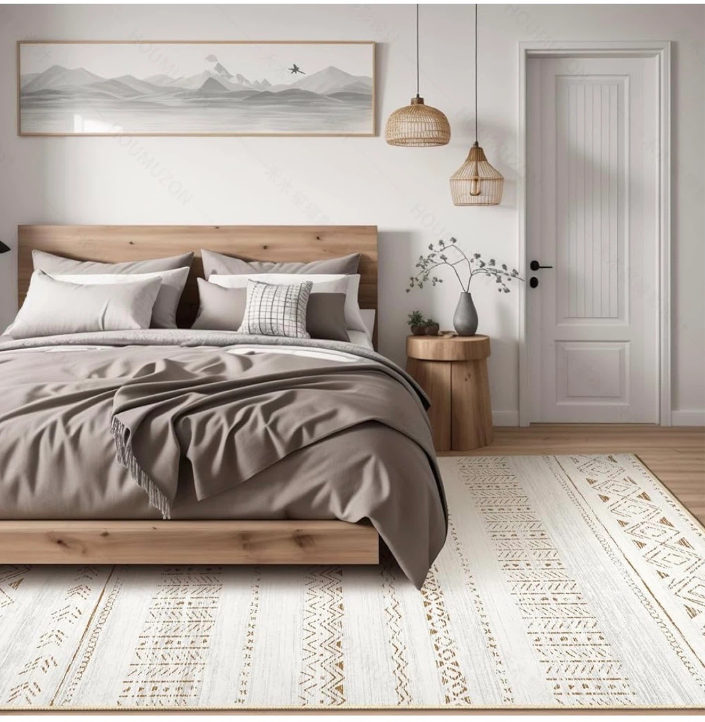 Large Living Room Area Rug 6x9- Farmhouse Style R69 - photo 2