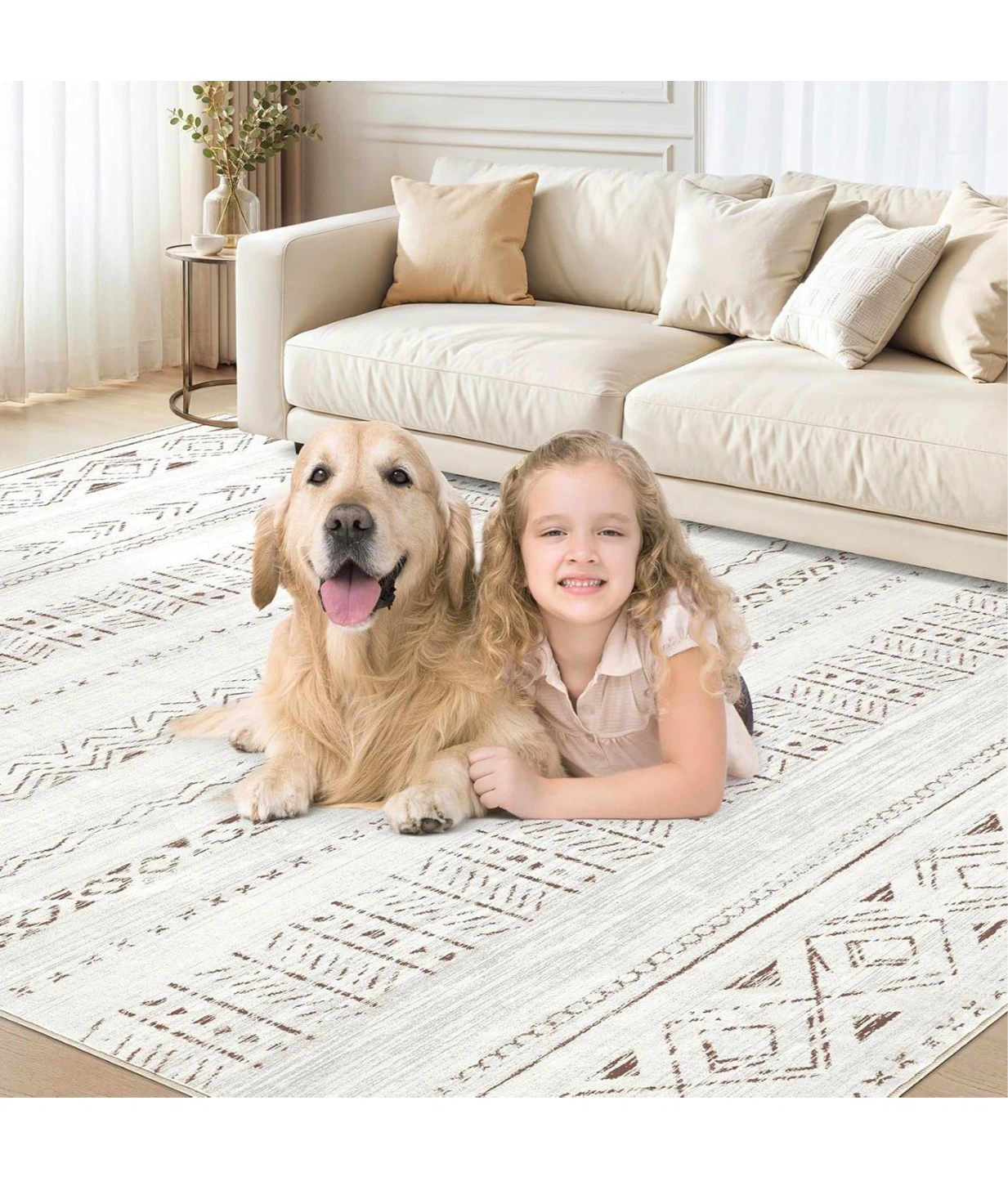 Large Living Room Area Rug 6x9- Farmhouse Style R69 - photo 5