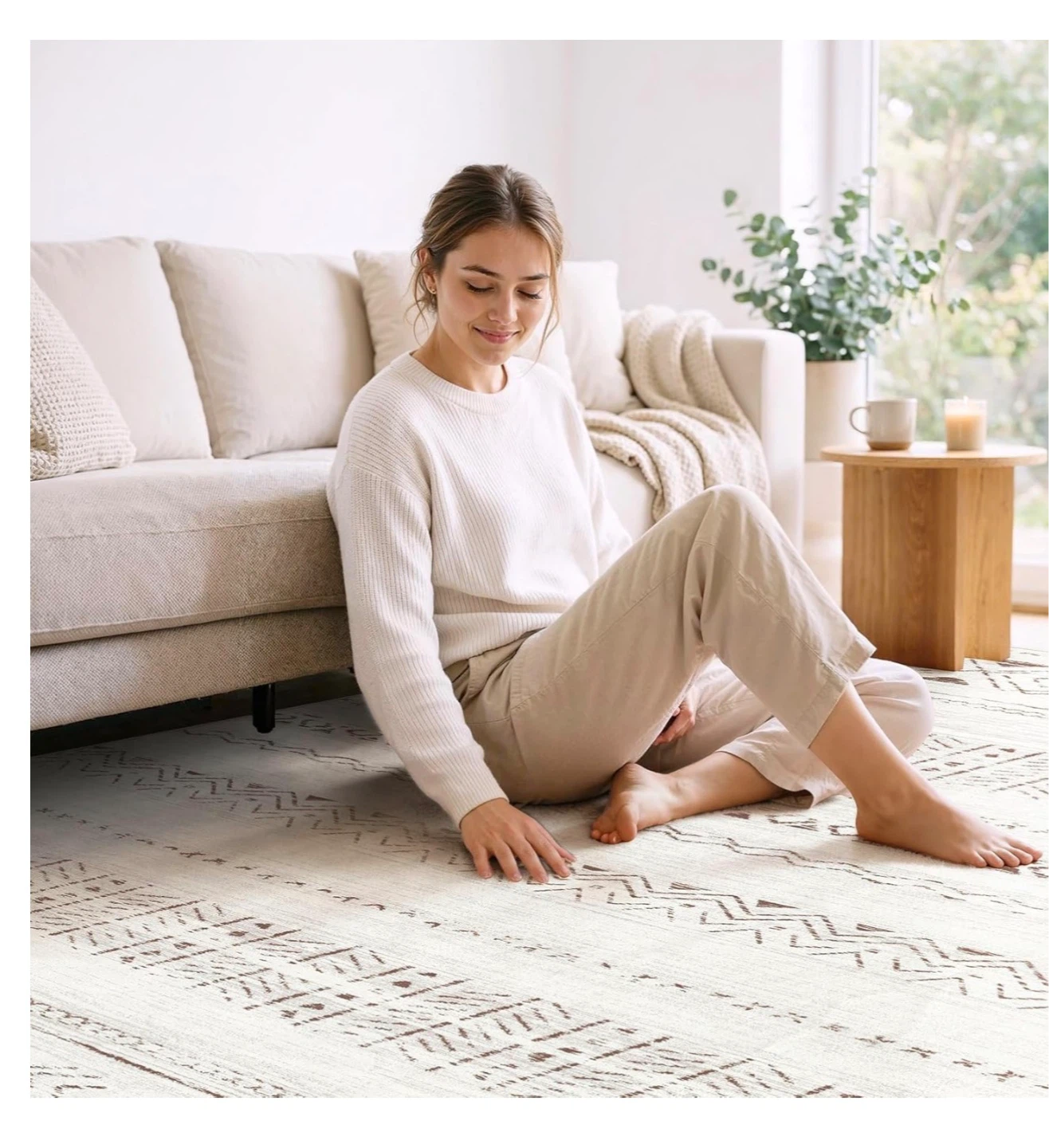 Large Living Room Area Rug 6x9- Farmhouse Style R69 - photo 4