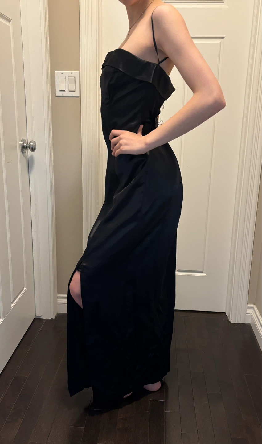 Maroon Formal Gown with Embroidered Bodice
