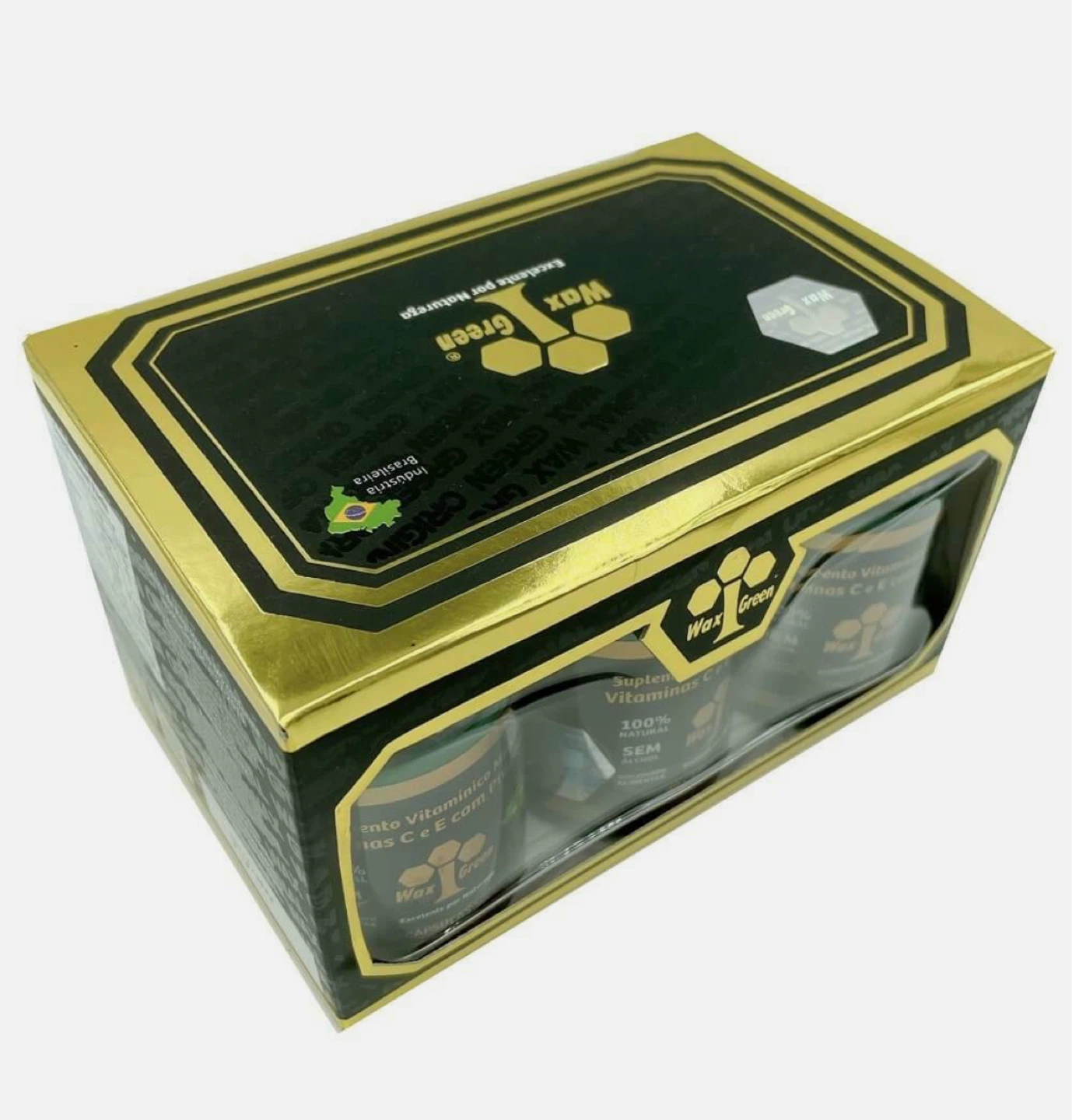 Brazil Wax Green Bee Propolis 500mg (6 bottles of 60 capsules) - photo 2