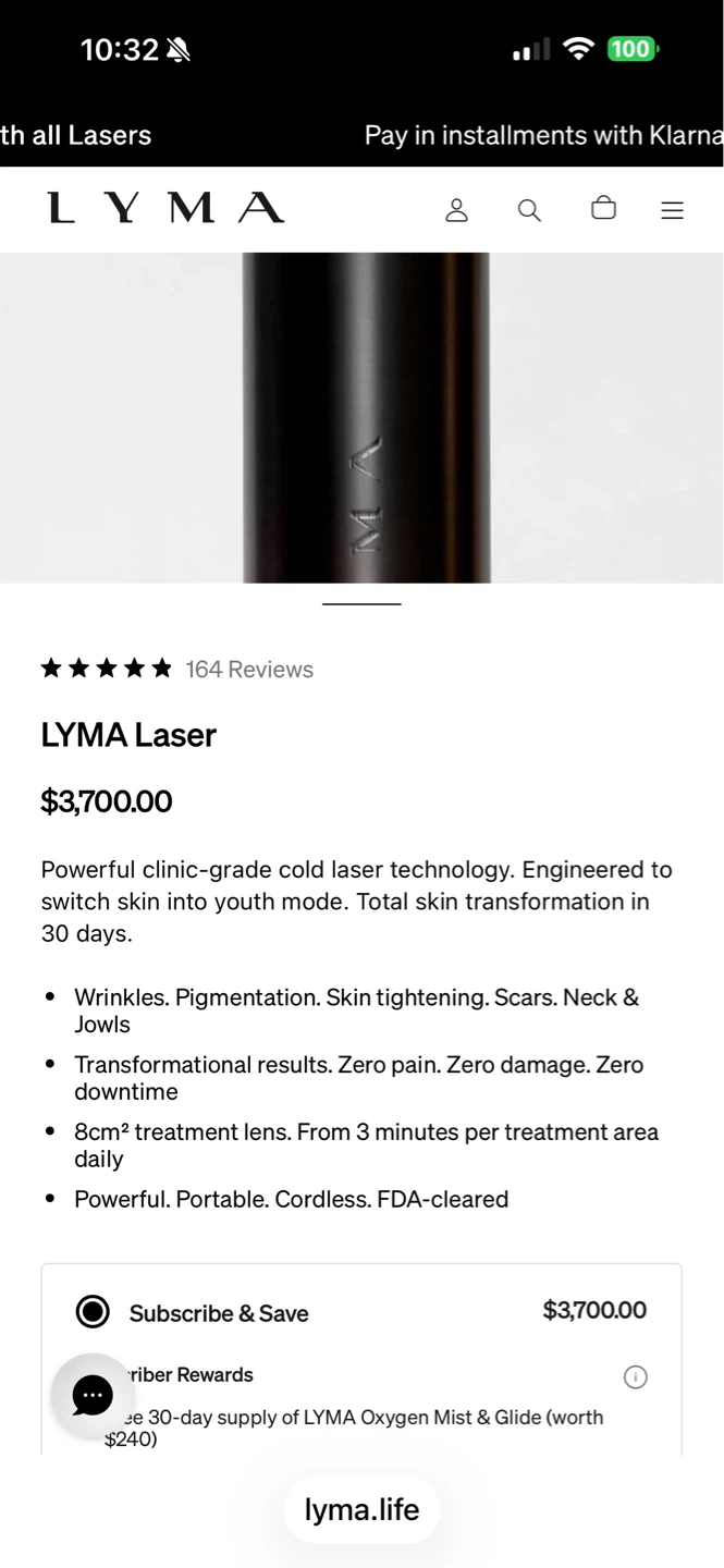 LYMA Laser Cold Laser Device