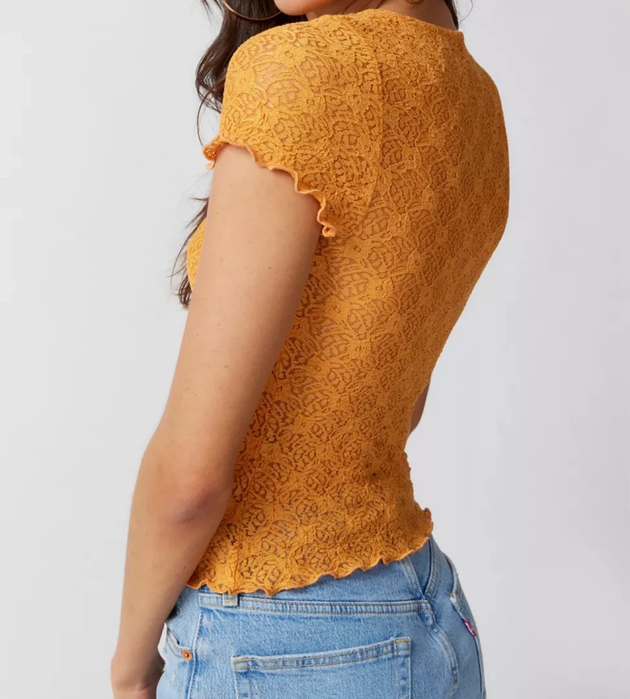 Urban Outfitters- Sweetheart Lace Top - Size M - photo 3