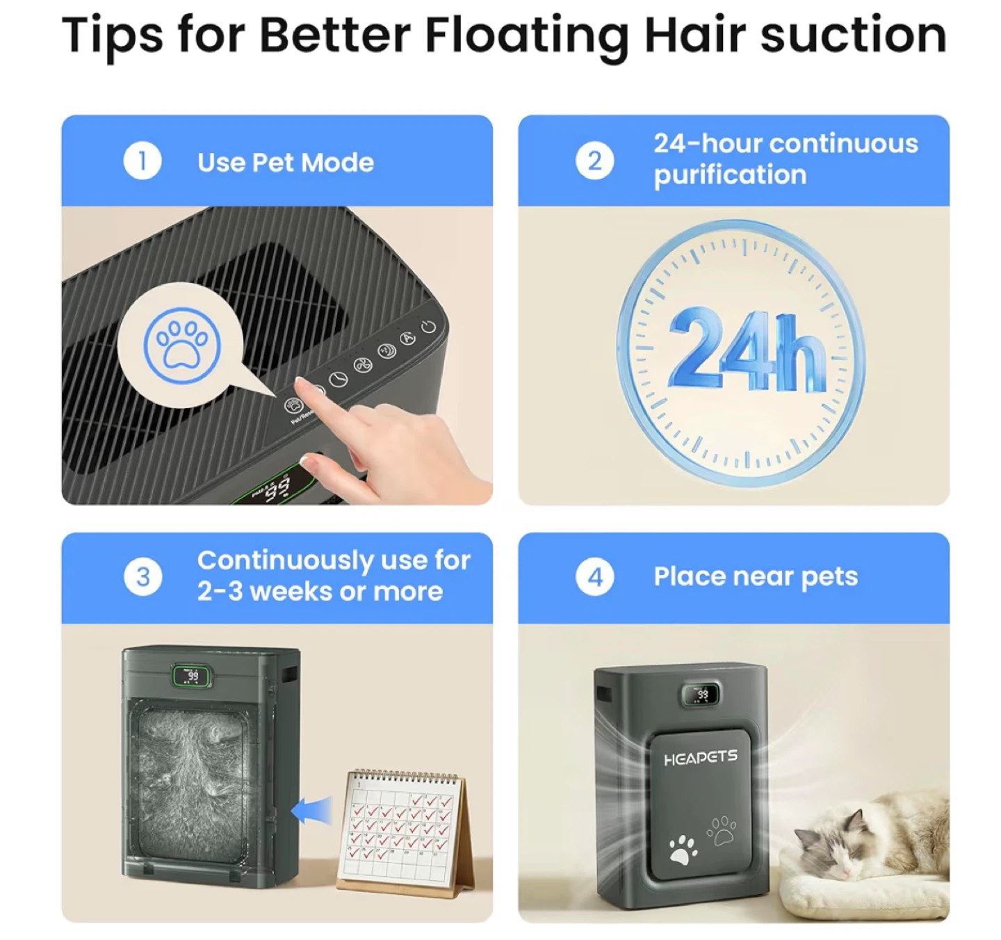 Air Purifier for Pet Hair and Allergies AR17