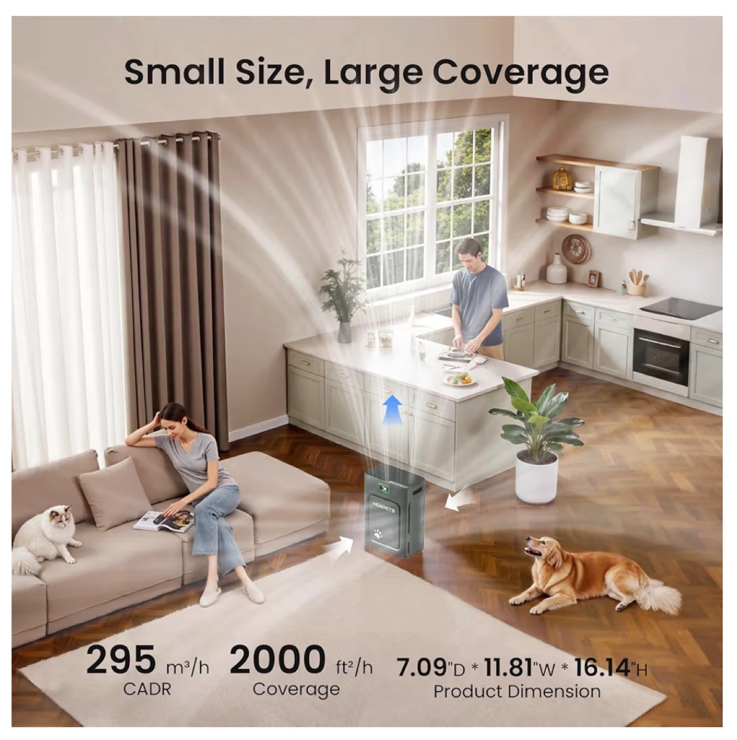 Air Purifier for Pet Hair and Allergies AR17 - photo 4