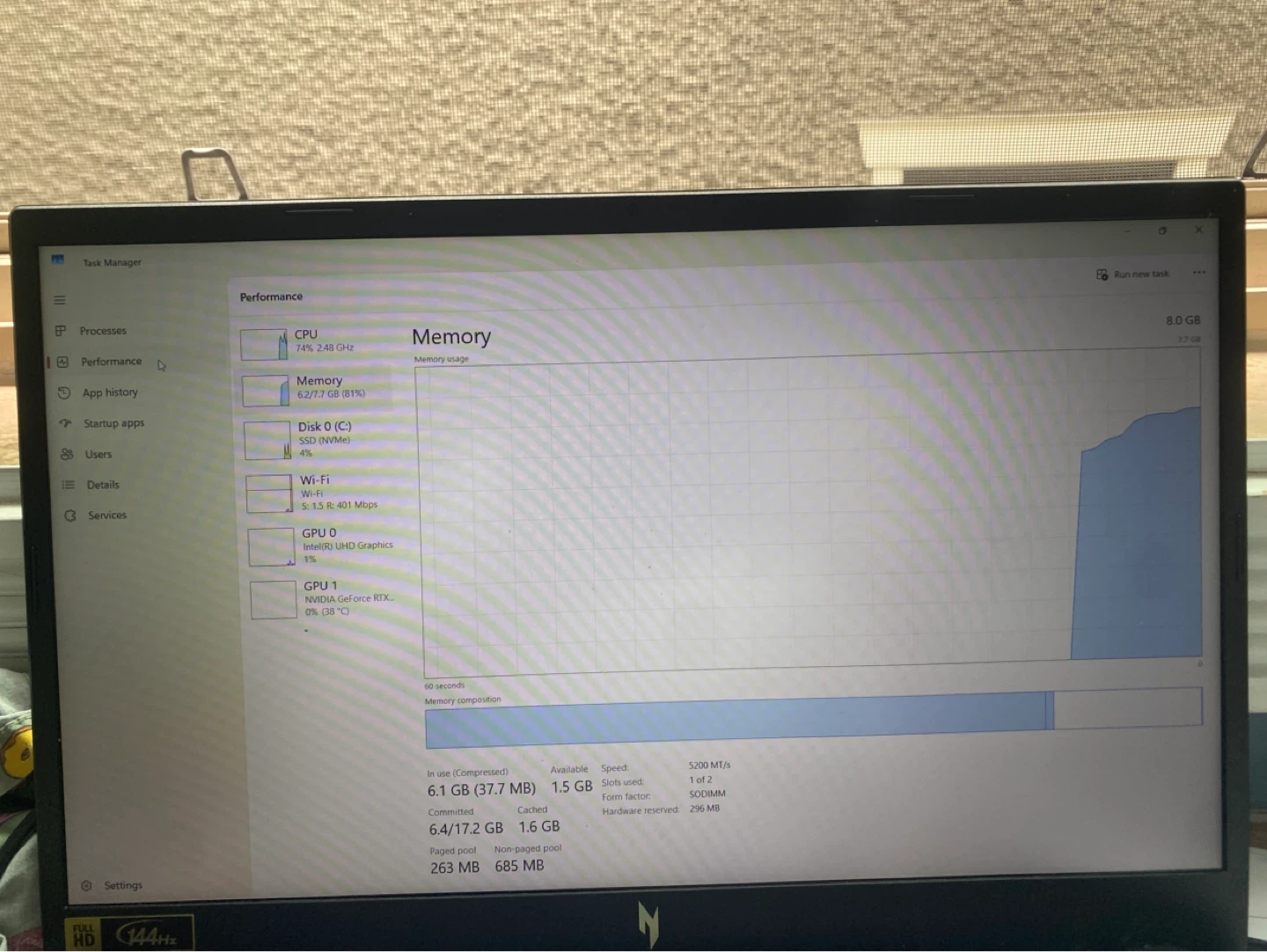 Acer Nitro V15 Gaming Laptop - NVIDIA GeForce RTX 2050 - photo 2