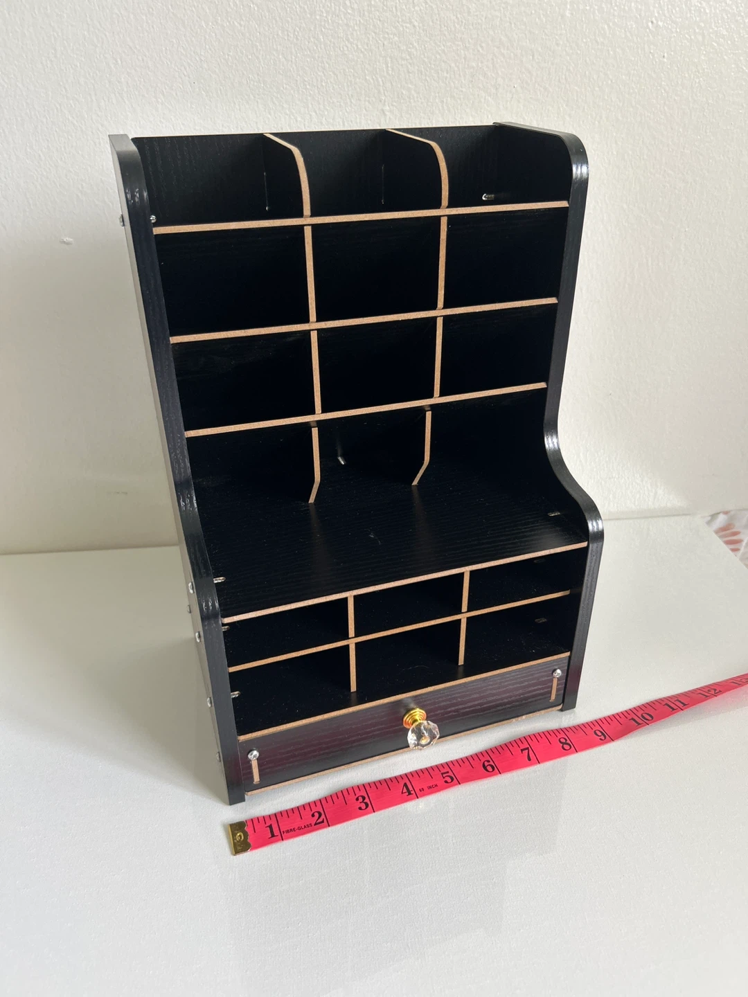 Black Desk Organizer with Drawer