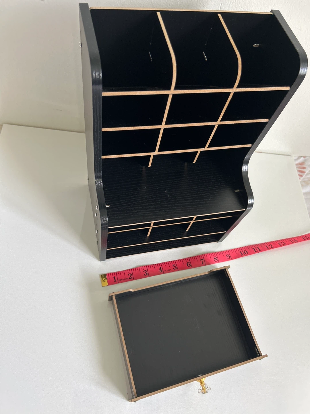 Black Desk Organizer with Drawer - photo 2