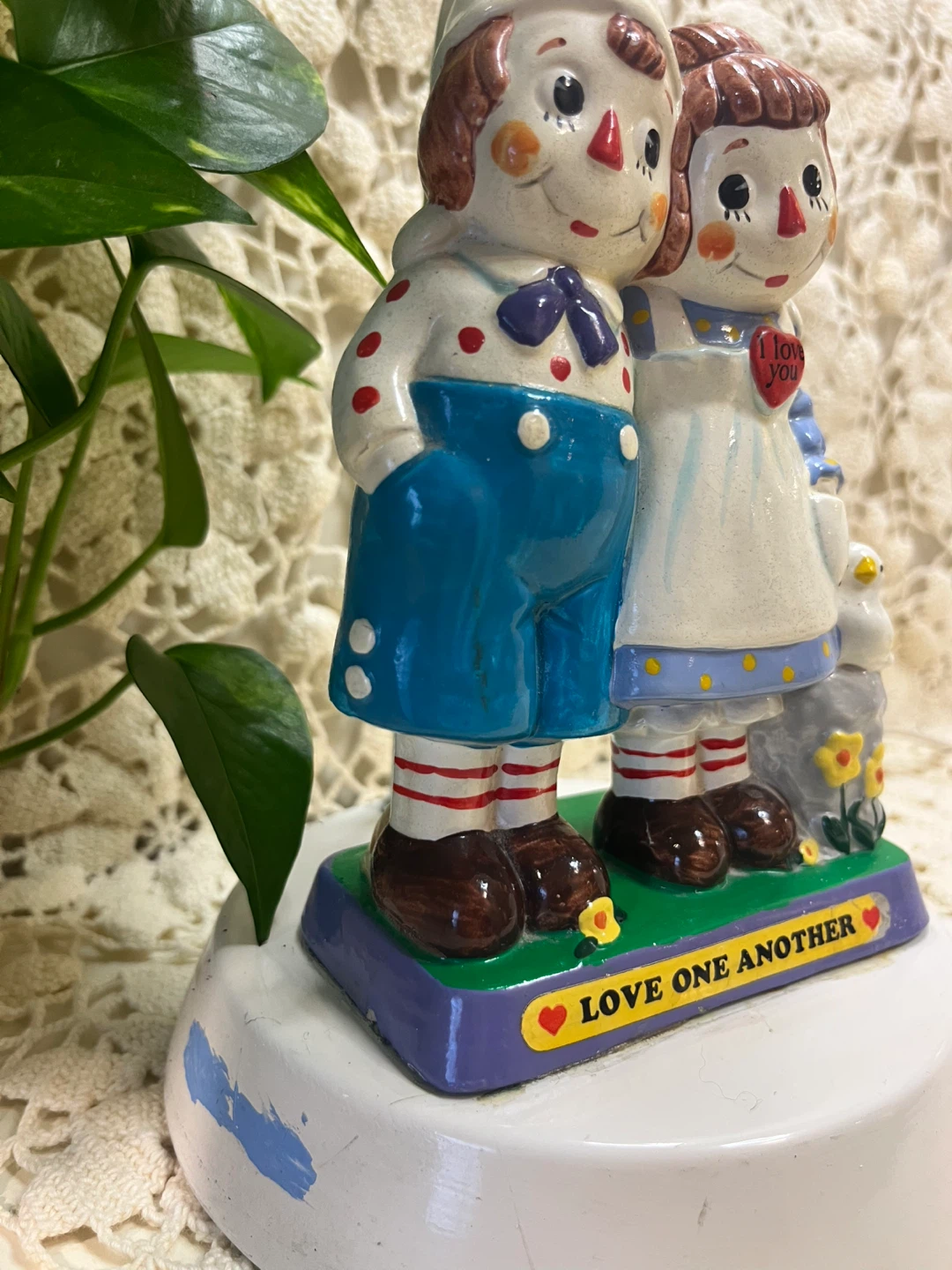 Raggedy Ann & Andy Ceramic Lamp Base - photo 3