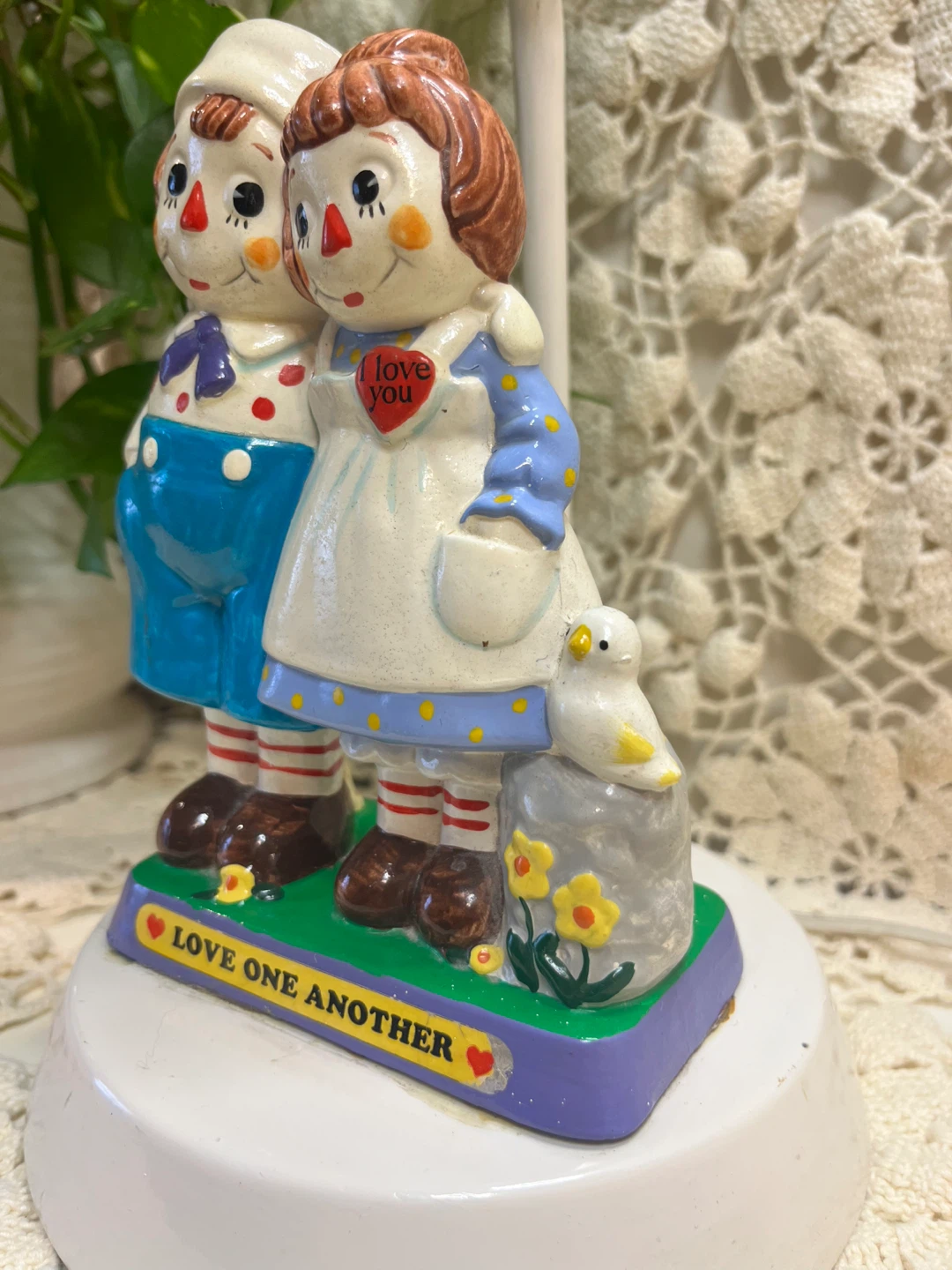 Raggedy Ann & Andy Ceramic Lamp Base - photo 4