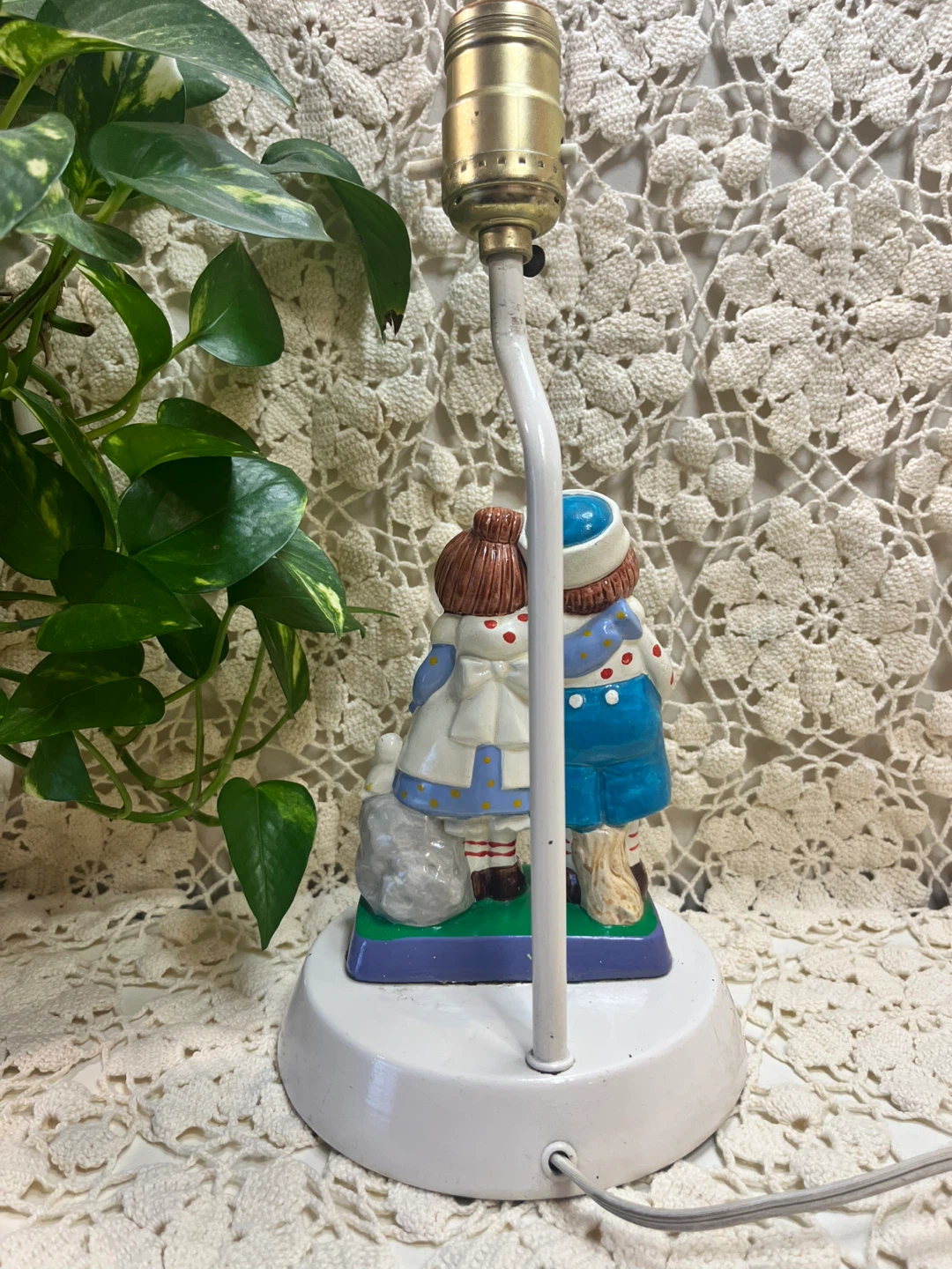 Raggedy Ann & Andy Ceramic Lamp Base - photo 5