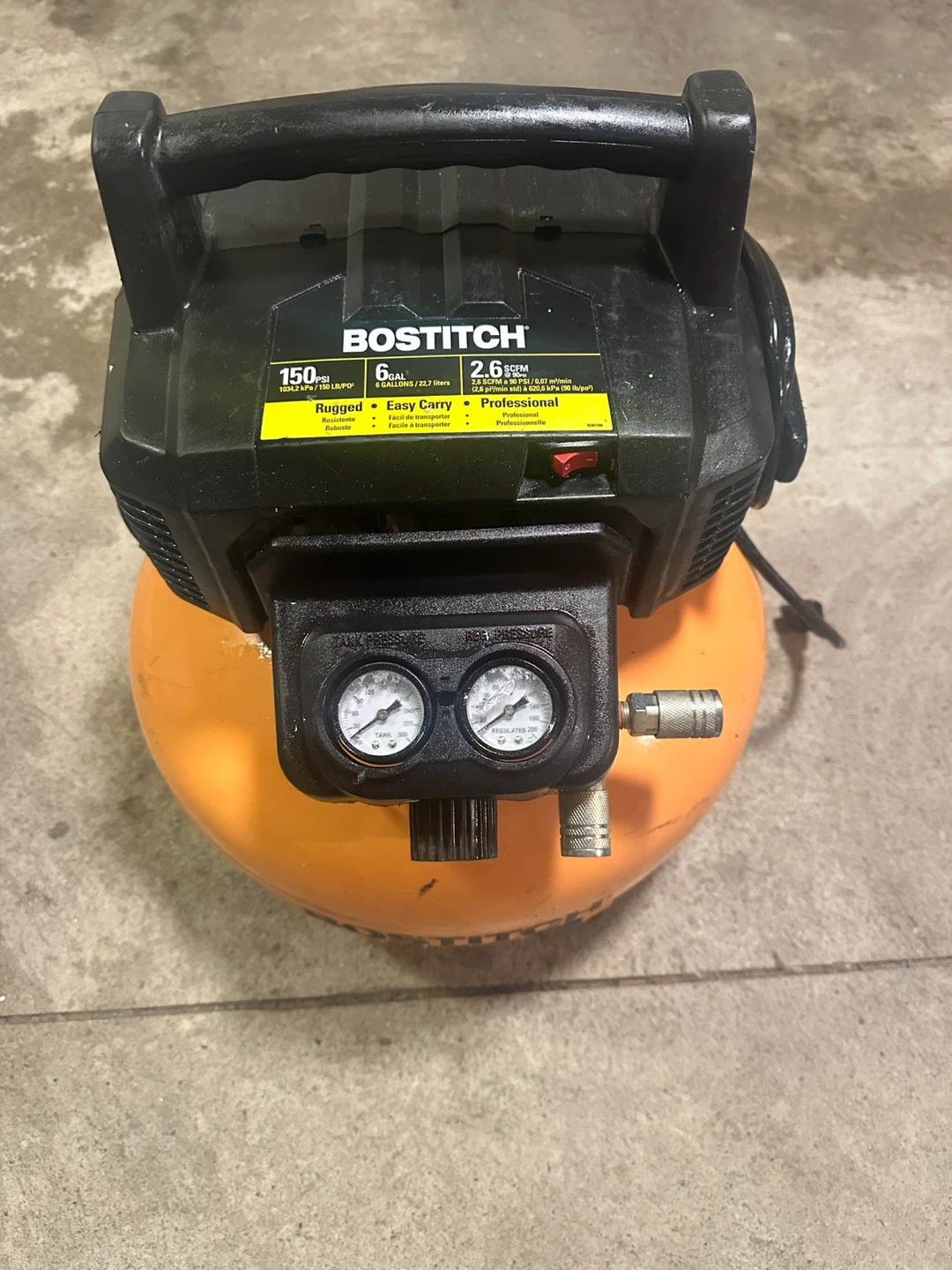 Bostitch 6 Gallon Air Compressor 150 psi