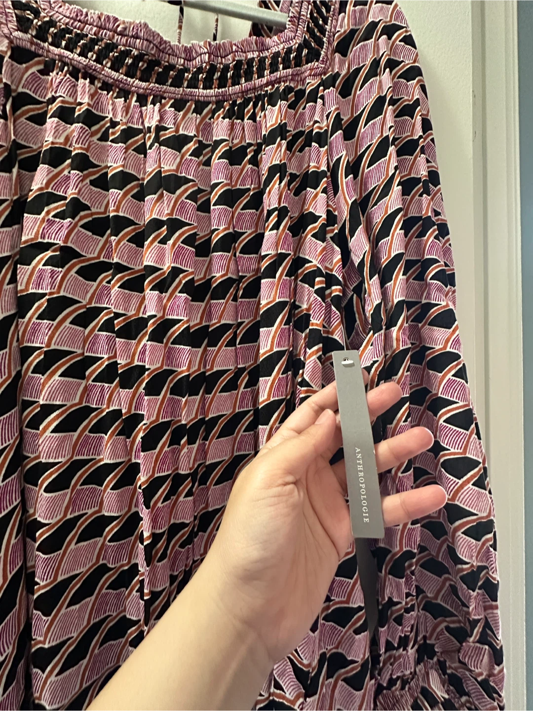 Anthropologie Printed Square Neck Tunic Dress - photo 3