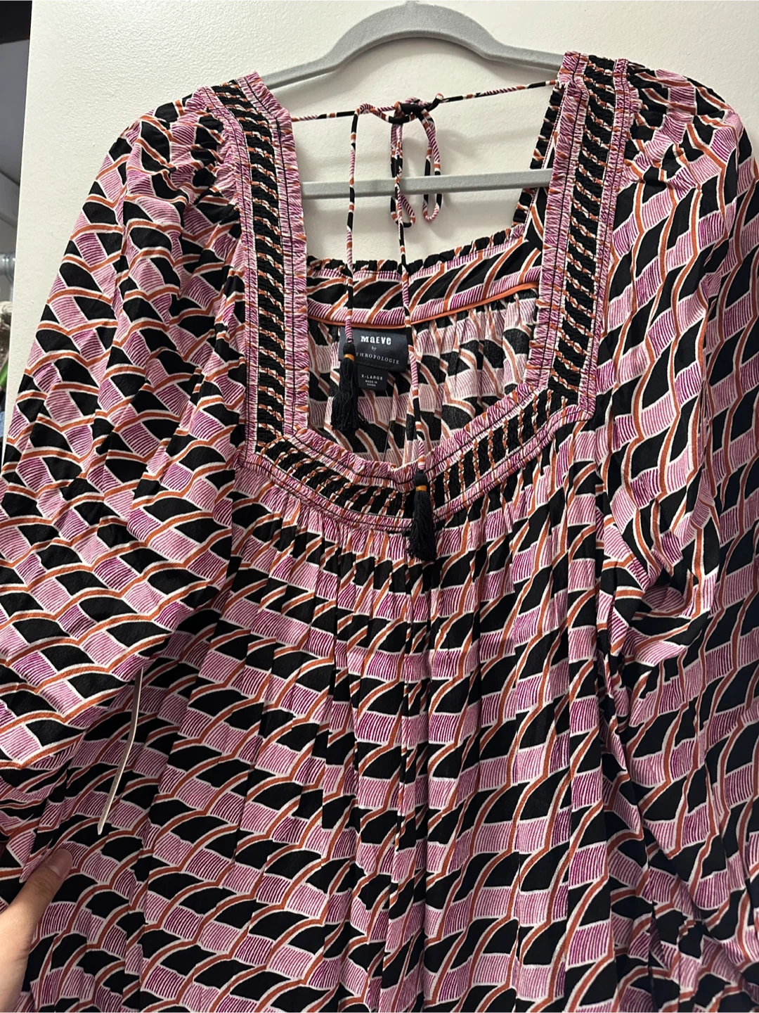 Anthropologie Printed Square Neck Tunic Dress - photo 2