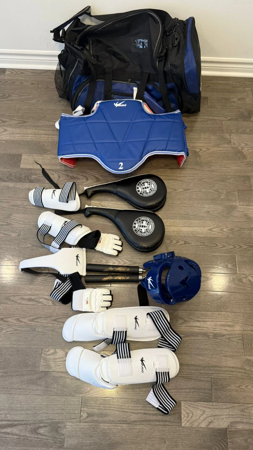 Complete Martial Arts/Taekwondo sparring gear bundle