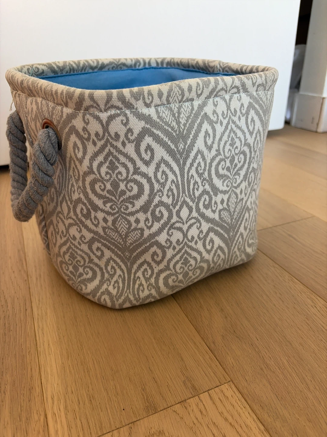 9” storage bin with handles, fabric
