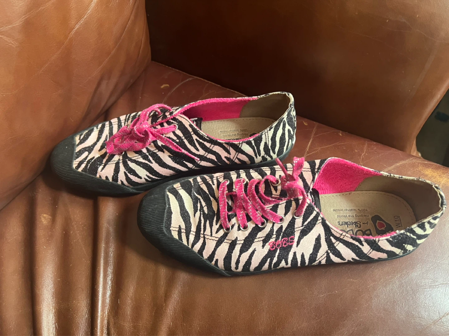 BOBS for Skechers Zebra Print Women's Shoes W 10 - photo 2