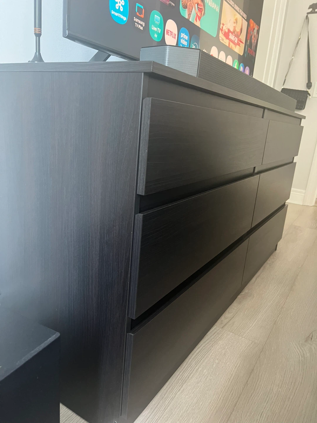 Black 6-Drawer Dresser - photo 2