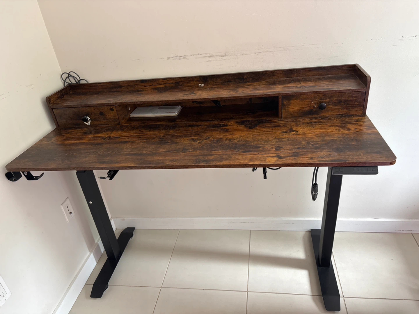 Adjustable Standing Desk with Drawer - photo 2