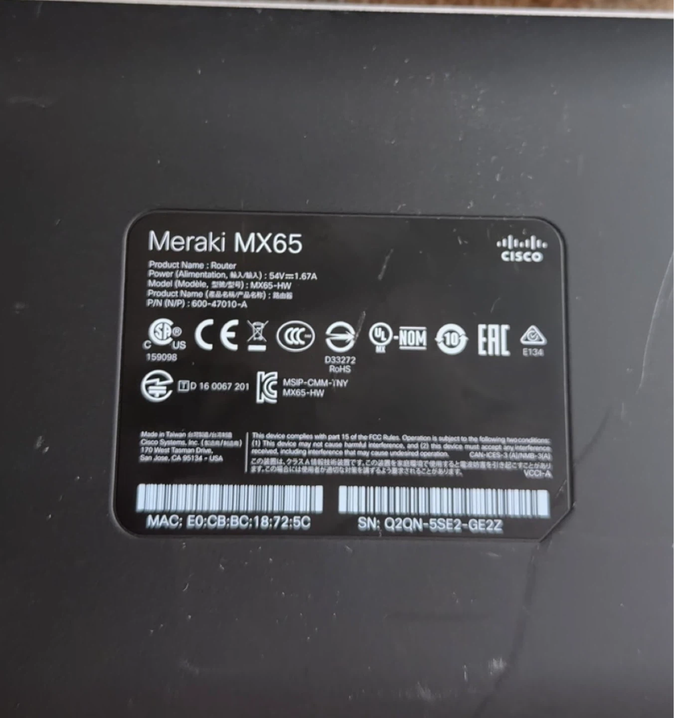 Cisco Meraki MX65 + MR42 - photo 2