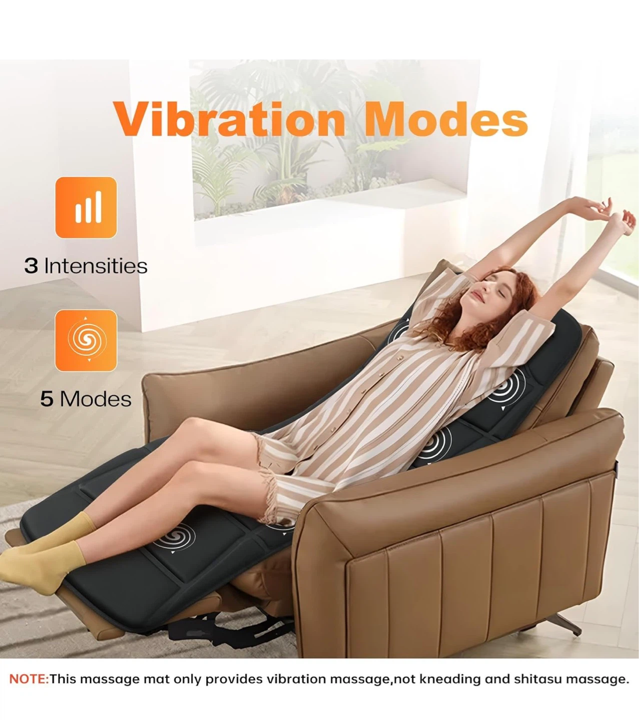 Full Body Massage Mat with Heat & 10 Vibration Motors B8M - photo 5