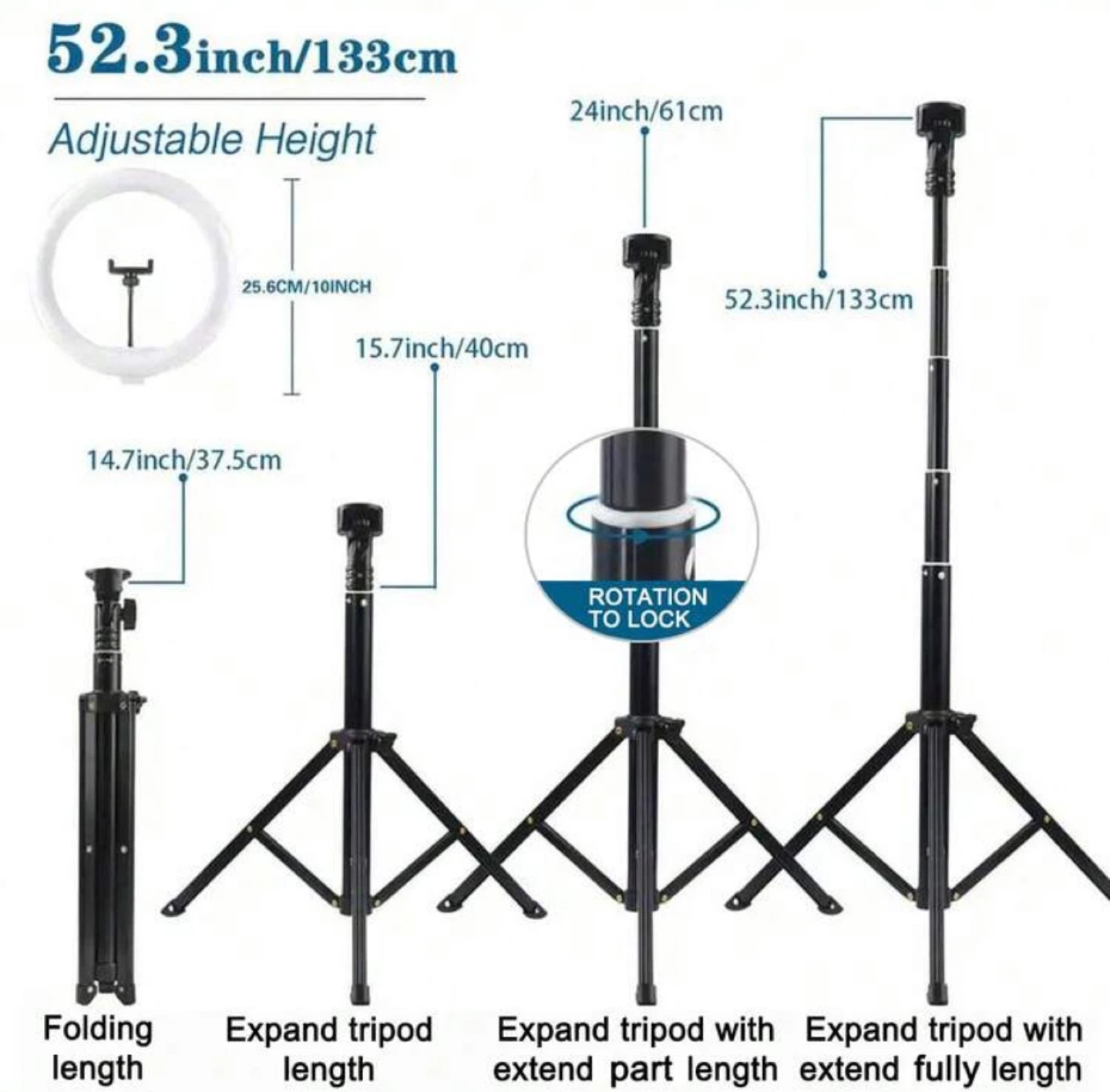 Ring Light with Adjustable Tripod Stand - photo 2