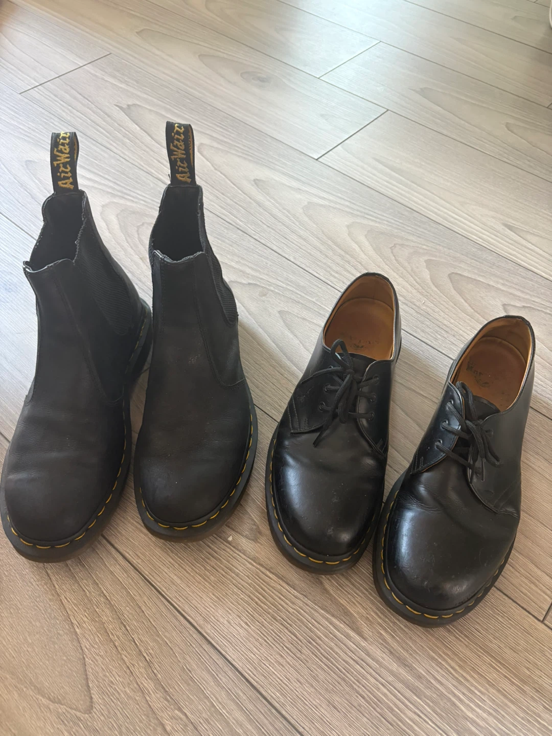 Dr. Martens Black Leather Chelsea Boots & 3-Eye Shoes