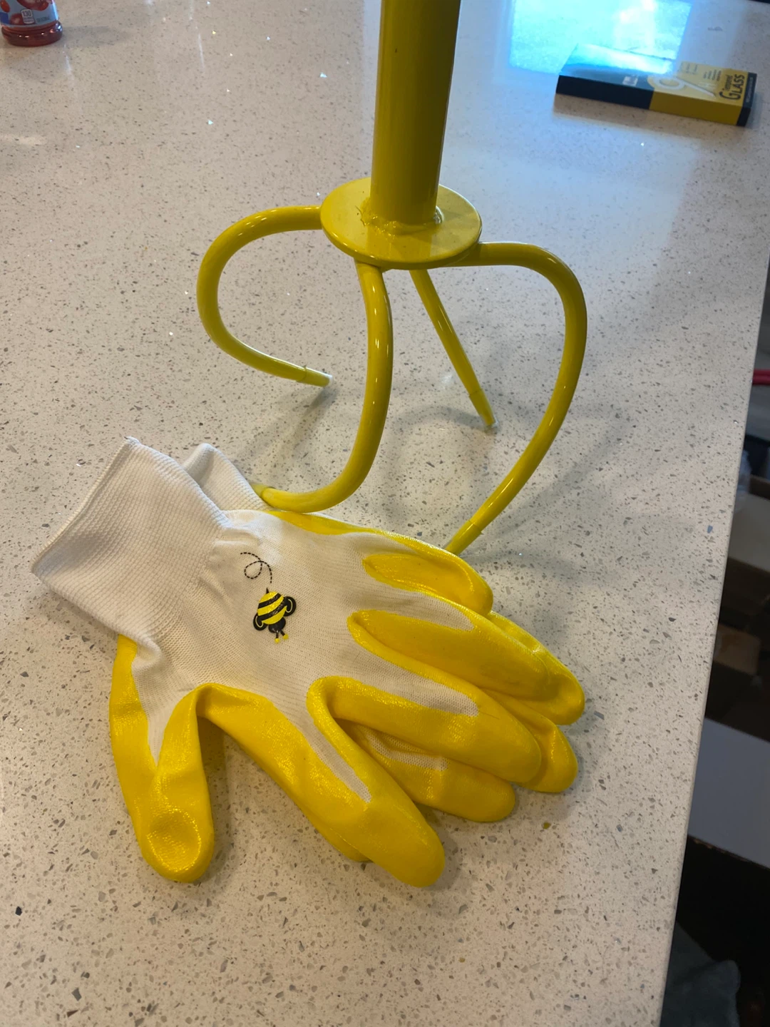 Yellow Garden Weeder Tool with Gloves - photo 2