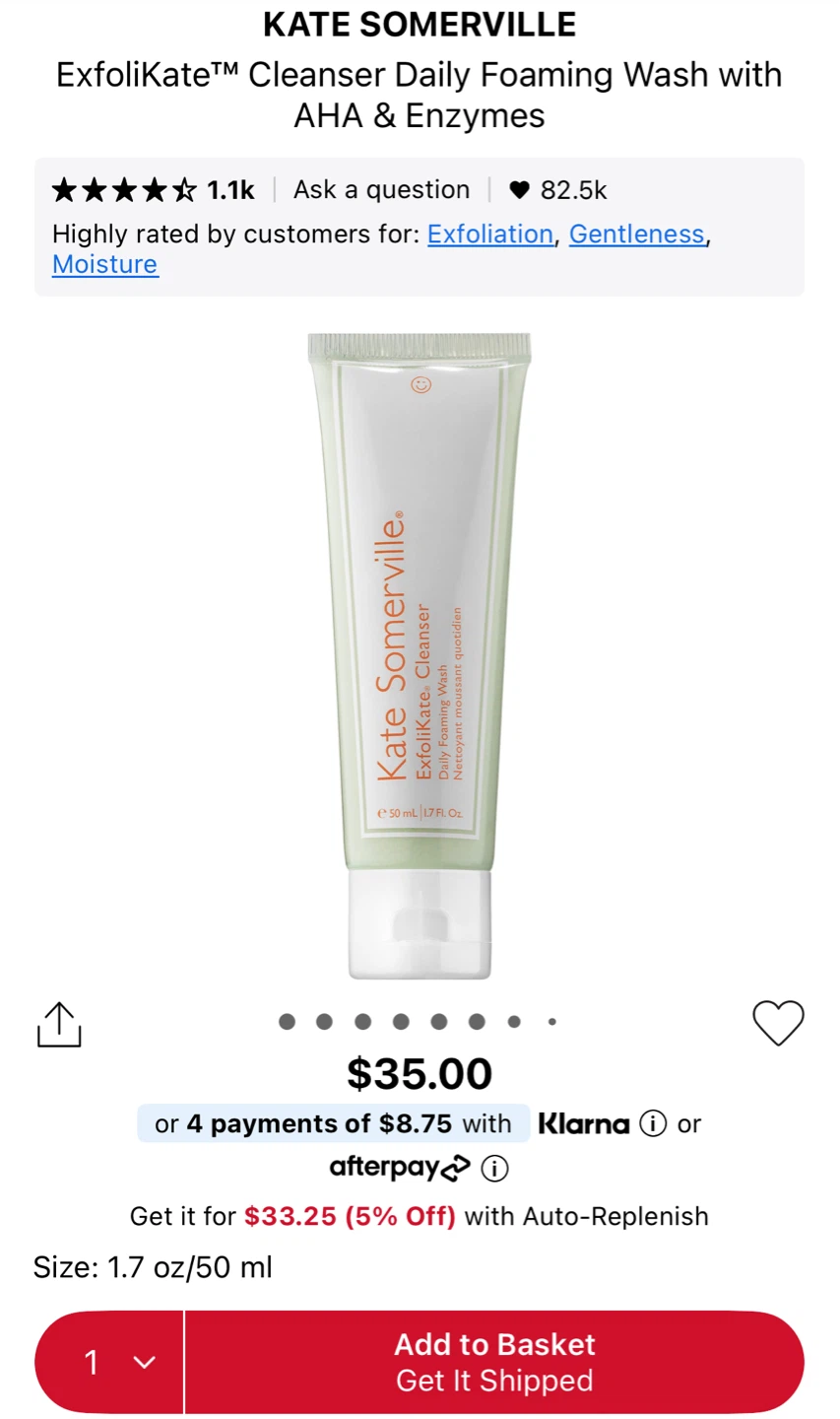Brand new Kate Somerville Cleanser (2 tubes) - photo 2