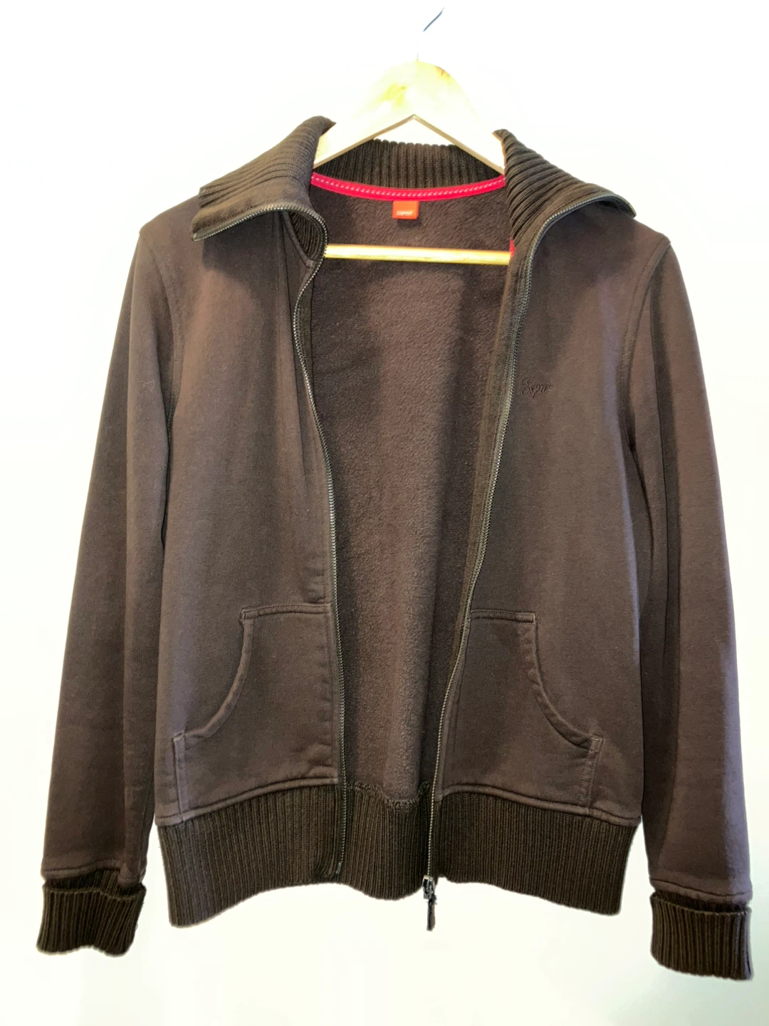 Brown Esprit Zip-Up Hoodie