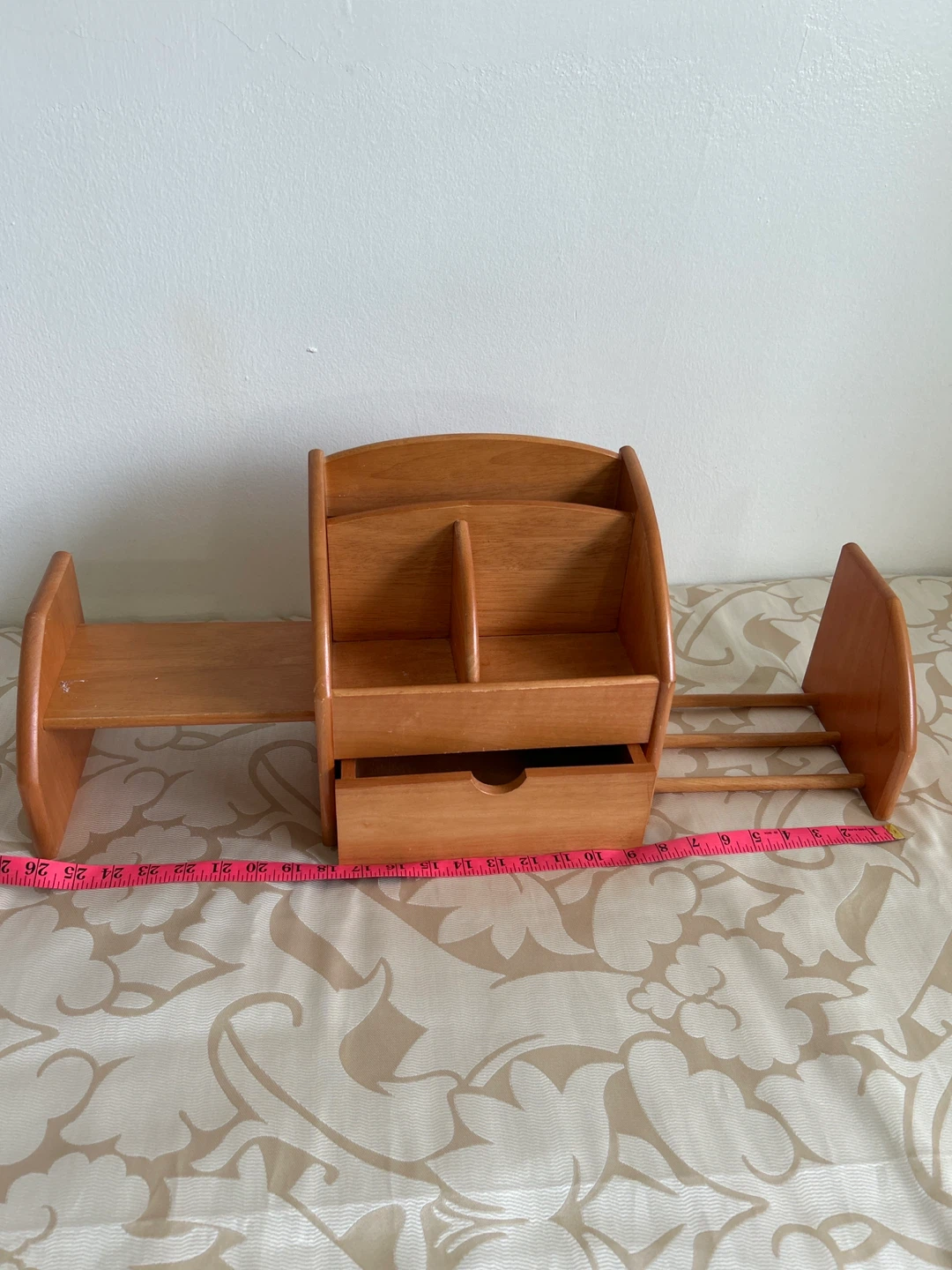 Wooden Desk Organizer with Drawer