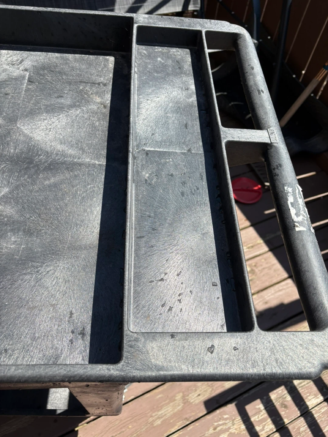 Uline Black Utility Cart with Wheels - photo 3
