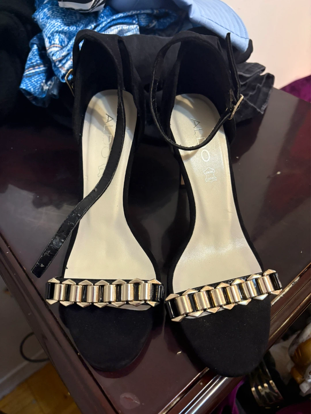 Steve Madden Gold Embellished Heels