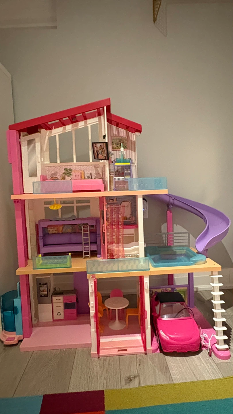 Barbie Dreamhouse, Airplane, and Camper