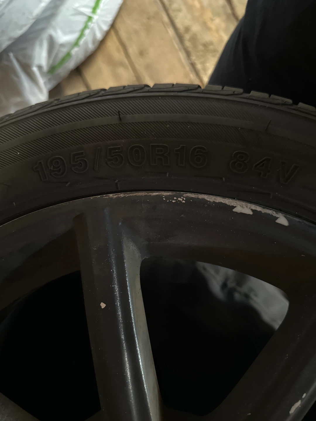 Four 195/50/R16 Tires and Rims