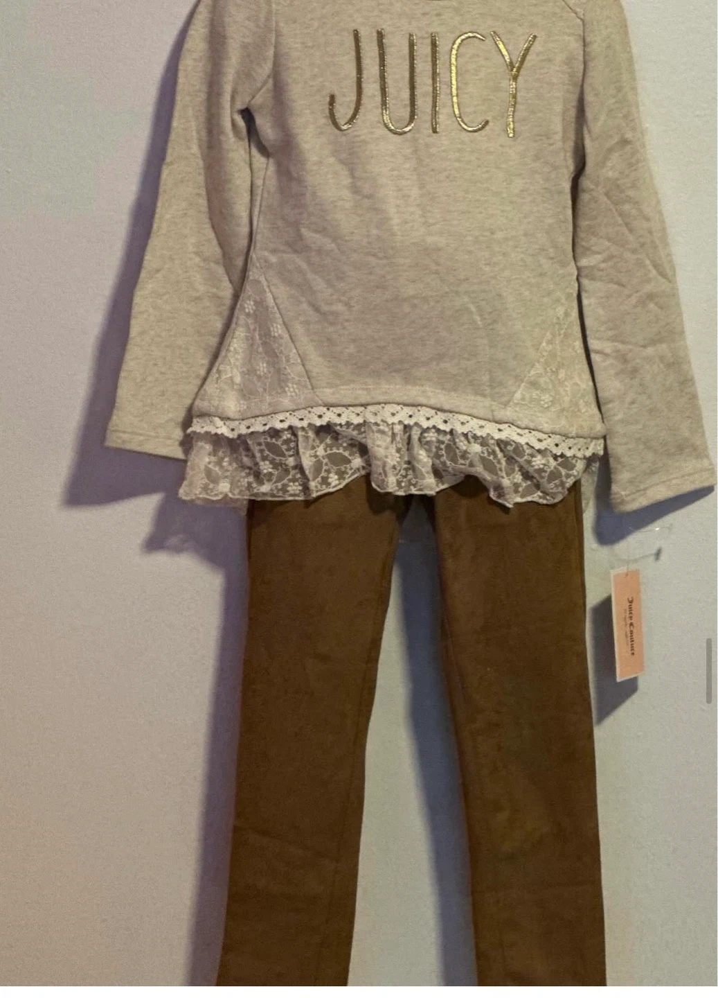GIRLS 2PC LEGGINGS SUITE (SIZES:5 & 6)