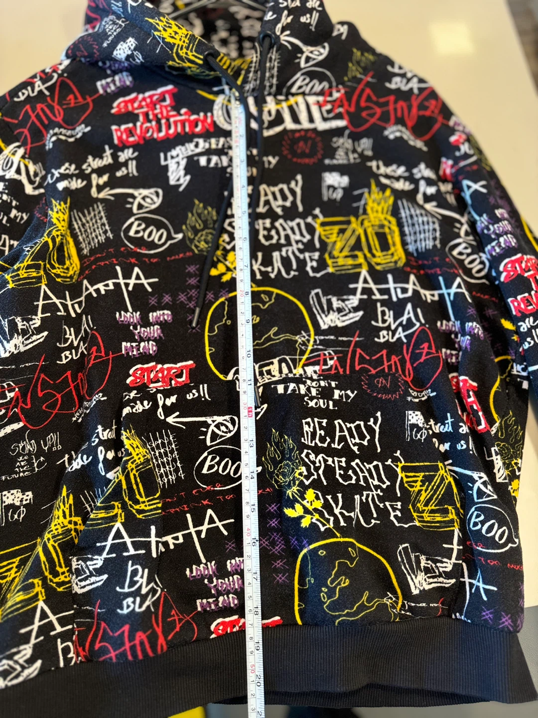 Bershka All-Over Print Hoodie - photo 3