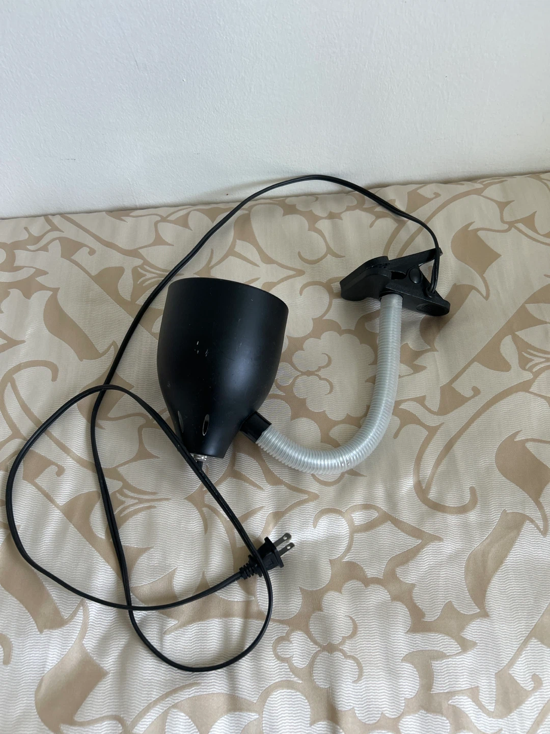 Black Clip-On Desk Lamp