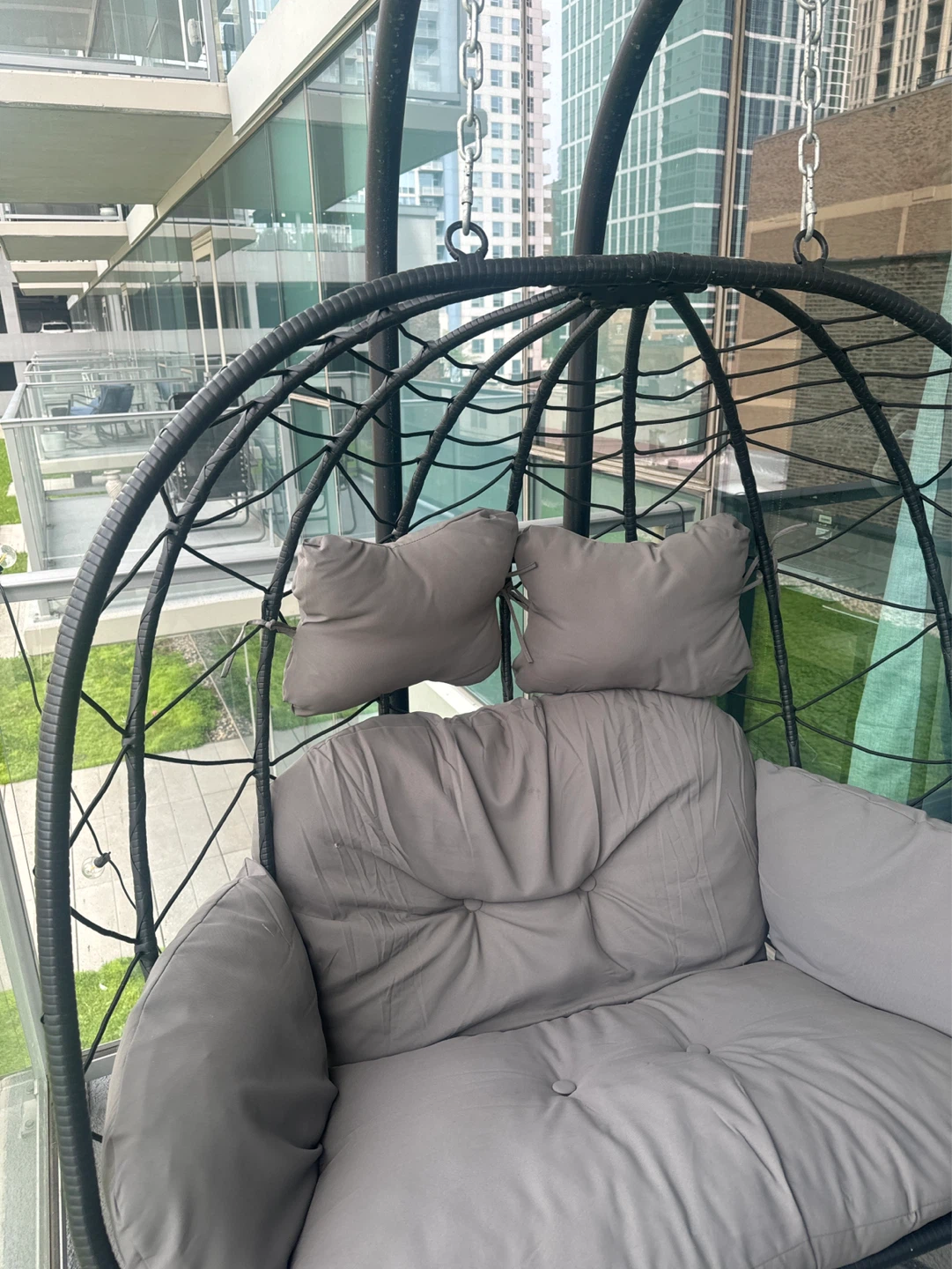 Hanging Egg Chair with Cushions - photo 2
